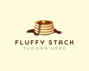 Pancake Hotcakes Syrup logo design