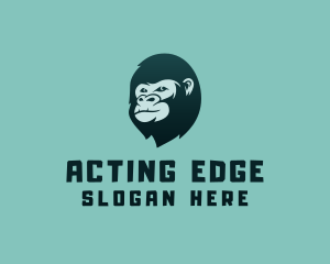 Gorilla Character Head logo design