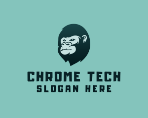 Gorilla Character Head logo design