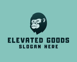 Gorilla Character Head logo design