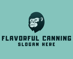 Gorilla Character Head logo design