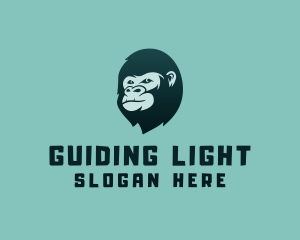 Gorilla Character Head logo design