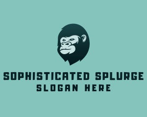 Gorilla Character Head logo design