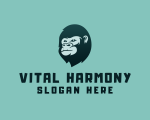 Gorilla Character Head logo design