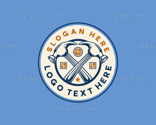 Hammer Construction Tool Logo