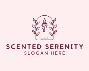 Wax Scented Candle  logo design