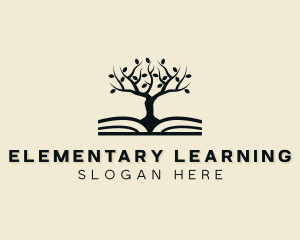 Learning Tree Book logo design