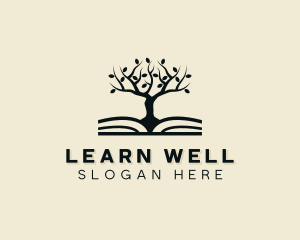 Learning Tree Book logo design