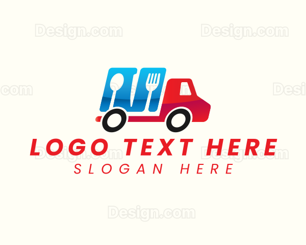Food Truck Utensils Logo