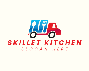 Food Truck Utensils logo design