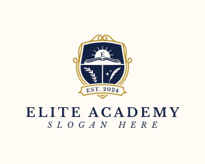 Education Book Academy logo design