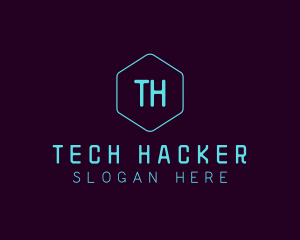 Cyber Tech Hexagon  logo design