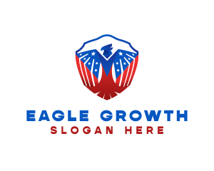 Eagle Patriot Shield logo design