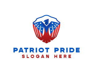 Eagle Patriot Shield logo design