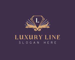 Diamond Jewel Luxury Fashion logo design