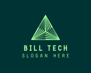 Corporate Tech Pyramid logo design