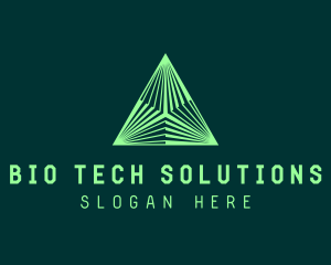 Corporate Tech Pyramid logo design