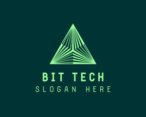 Corporate Tech Pyramid logo design