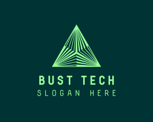 Corporate Tech Pyramid logo design