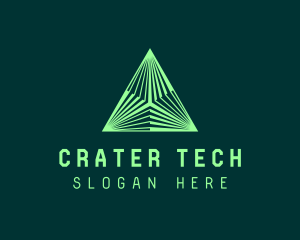 Corporate Tech Pyramid logo design