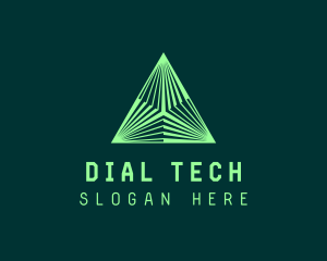 Corporate Tech Pyramid logo design