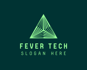 Corporate Tech Pyramid logo design