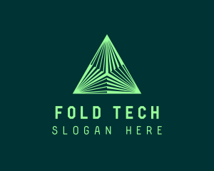 Corporate Tech Pyramid logo design