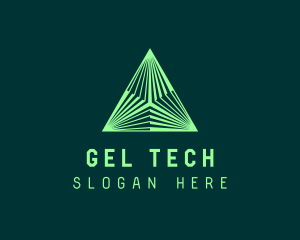 Corporate Tech Pyramid logo design