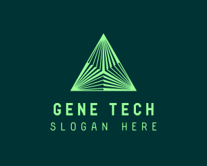 Corporate Tech Pyramid logo design