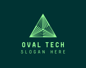 Corporate Tech Pyramid logo design