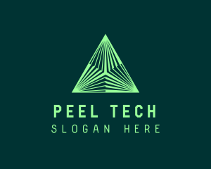 Corporate Tech Pyramid logo design