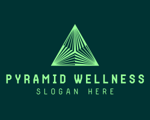 Corporate Tech Pyramid logo design