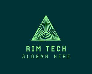 Corporate Tech Pyramid logo design