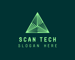 Corporate Tech Pyramid logo design