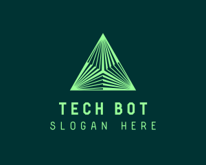 Corporate Tech Pyramid logo design