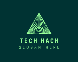 Corporate Tech Pyramid logo design