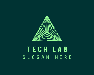 Corporate Tech Pyramid logo design