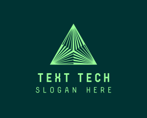 Corporate Tech Pyramid logo design