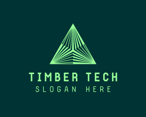 Corporate Tech Pyramid logo design