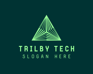 Corporate Tech Pyramid logo design