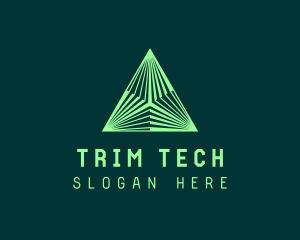 Corporate Tech Pyramid logo design