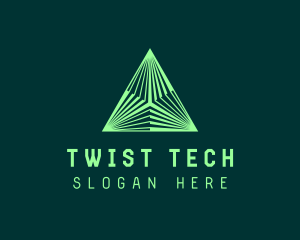 Corporate Tech Pyramid logo design