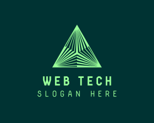 Corporate Tech Pyramid logo design