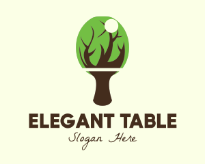 Table Tennis Tree logo design