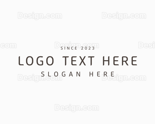 Minimalist Jewelry Wordmark Logo