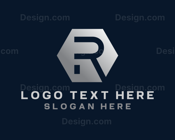 Tech Startup Business Letter R Logo