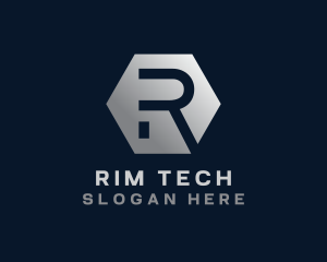 Tech Startup Business Letter R logo design