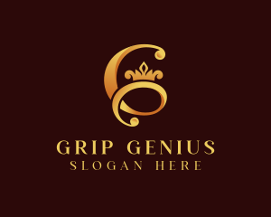 Deluxe Gold Crown Letter G logo design