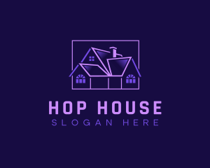 House Construction Roofing logo design