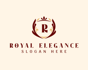 Royal Boutique Shield logo design